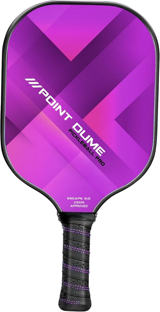 Pickleball Purple Single Paddle Carbon Fiber Pickleball Paddle Premium Pickleball Paddle